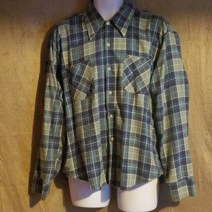 "JCPenny" Blue Men's Vintage Flannel